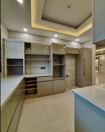 Kitchen in 4 BHK Builder Floor at Srishti Greenfield Homes, Green Fields Colony – for Rent