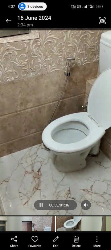 Master Bedroom in 1 BHK Apartment at Mx Pinnacle, Lalbaug – for Rent