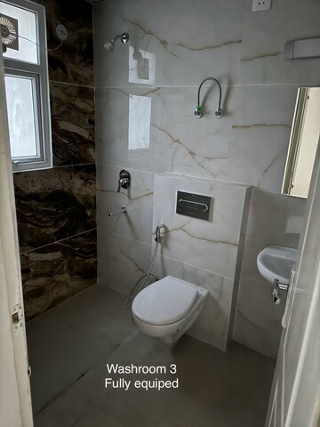 Bathroom in 3 BHK Apartment at Omaxe The Palace, Gomti Nagar – for Rent