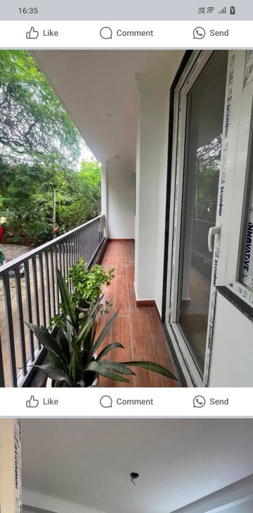 Balcony in 2 BHK Builder Floor at Saket – for Rent