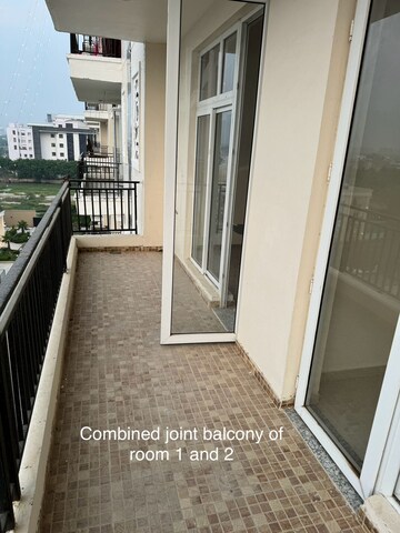 Balcony in 3 BHK Apartment at Omaxe The Palace, Gomti Nagar – for Rent