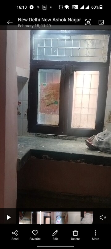 Kitchen in 1 BHK Builder Floor at New Ashok Nagar – for Rent