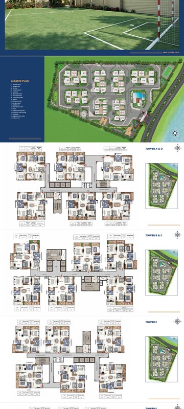 Master Plan in 3 BHK Apartment at Candeur Lakescape, Kondapur – for Sale