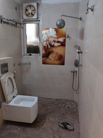 Bathroom in 3 BHK Apartment at Sector 18, Dwarka – for Rent