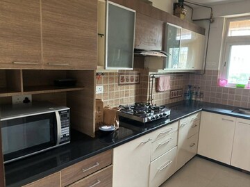Kitchen in 3 BHK Apartment at Hiranandani Estate, Ghodbunder Road – for Rent