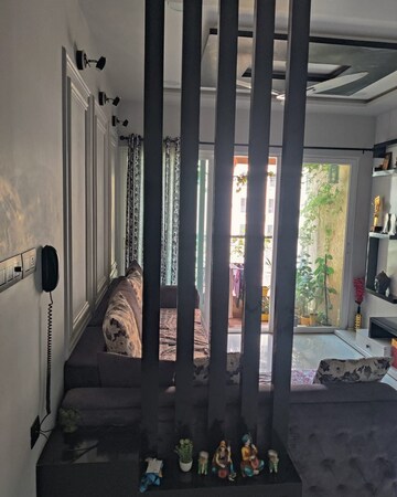Living Room in 2 BHK Apartment at Rustomjee Urbania Azziano, Majiwada – for Rent