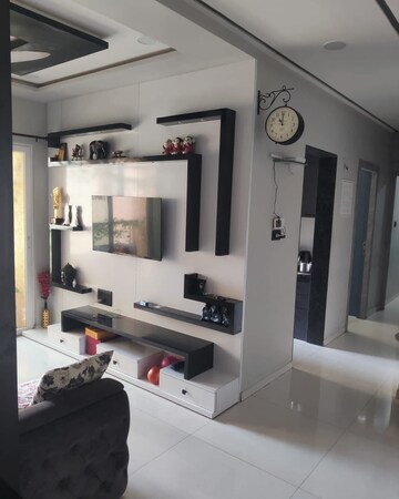 Living Room in 1 BHK Apartment at Lodha Amara, Kolshet Road – for Rent
