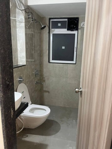 Bathroom in 1 BHK Apartment at Ashar Axis, Majiwada – for Rent