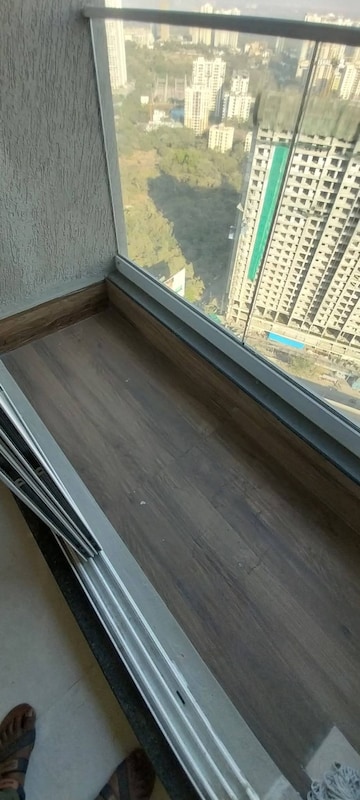 Balcony in 1 BHK Apartment at Ashar Axis, Majiwada – for Rent