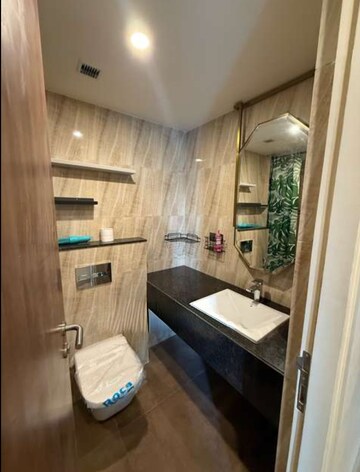 Bathroom in 2 BHK Apartment at Lodha Sterling, Kolshet Road – for Rent