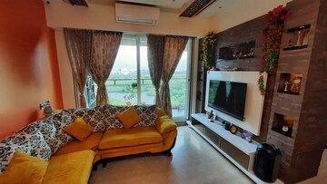 Living Room in 3.5 BHK Apartment at Seawoods – for Rent