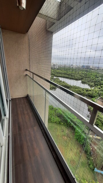 Balcony in 3.5 BHK Apartment at Seawoods – for Rent
