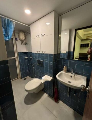 Bathroom in 3 BHK Apartment at Lodha Amara, Kolshet Road – for Rent