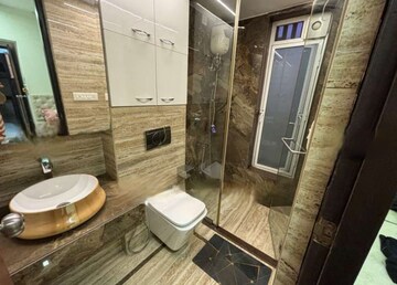 Bathroom in 3 BHK Apartment at Lodha Amara, Kolshet Road – for Rent