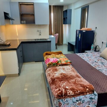Furnished Amenities in Studio Apartment at Okay Plus Solitaire Suites, Ramnagariya – for Sale