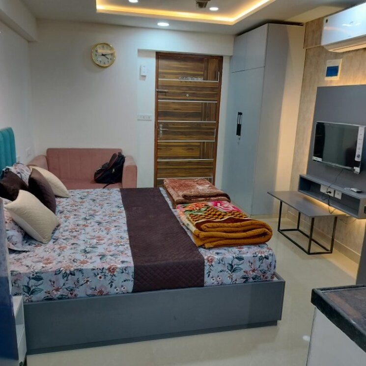 Bedroom, okay-plus-solitaire-suites Studio 403 Sq.Ft. Apartment In Ramnagariya Jaipur 8213273