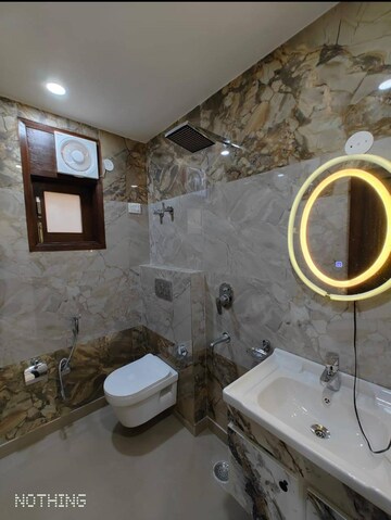 Bathroom in 2 BHK Builder Floor at Saket – for Rent