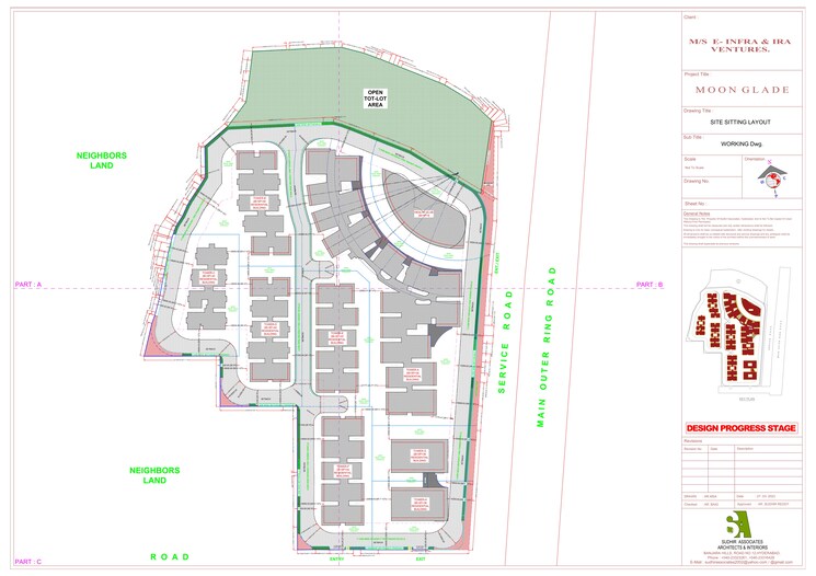 Exterior View, ira-moon-glade 3 Bedroom 3045 Sq.Ft. Apartment In Narsingi Hyderabad 8213452