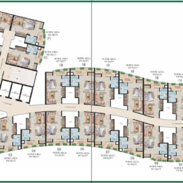 Master Plan in 1 RK Apartment at Supertech Ecociti, Sector 137 – for Rent