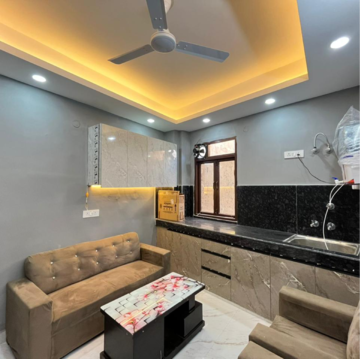 Living Room in 1 BHK Apartment at Saket – for Rent