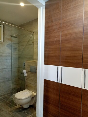 Bathroom in 3 BHK Builder Floor at Ansal Sushant Apartments, Sushant Lok I – for Rent