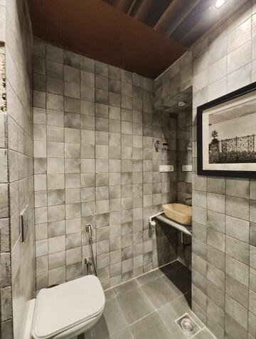 Bathroom in 2 BHK Apartment at Khar West – for Rent