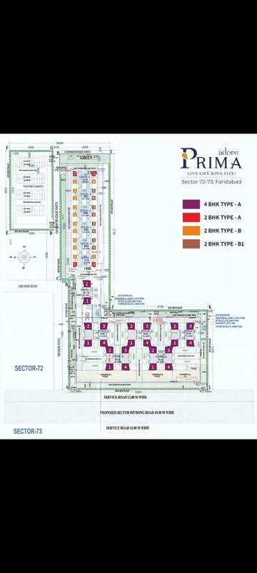 Master Plan in 2 BHK Apartment at Adore Prima, Sector 72 – for Sale