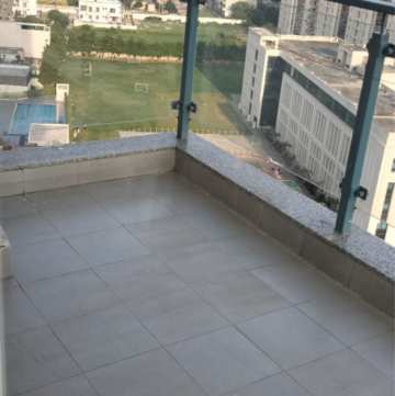Balcony in 3 BHK Apartment at M3M Merlin, Sector 67 – for Rent