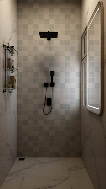 Bathroom in 1 BHK Builder Floor at Aastha Omkar, Titwala – for Sale
