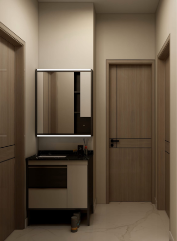 Kitchen in 1 BHK Builder Floor at Aastha Omkar, Titwala – for Sale