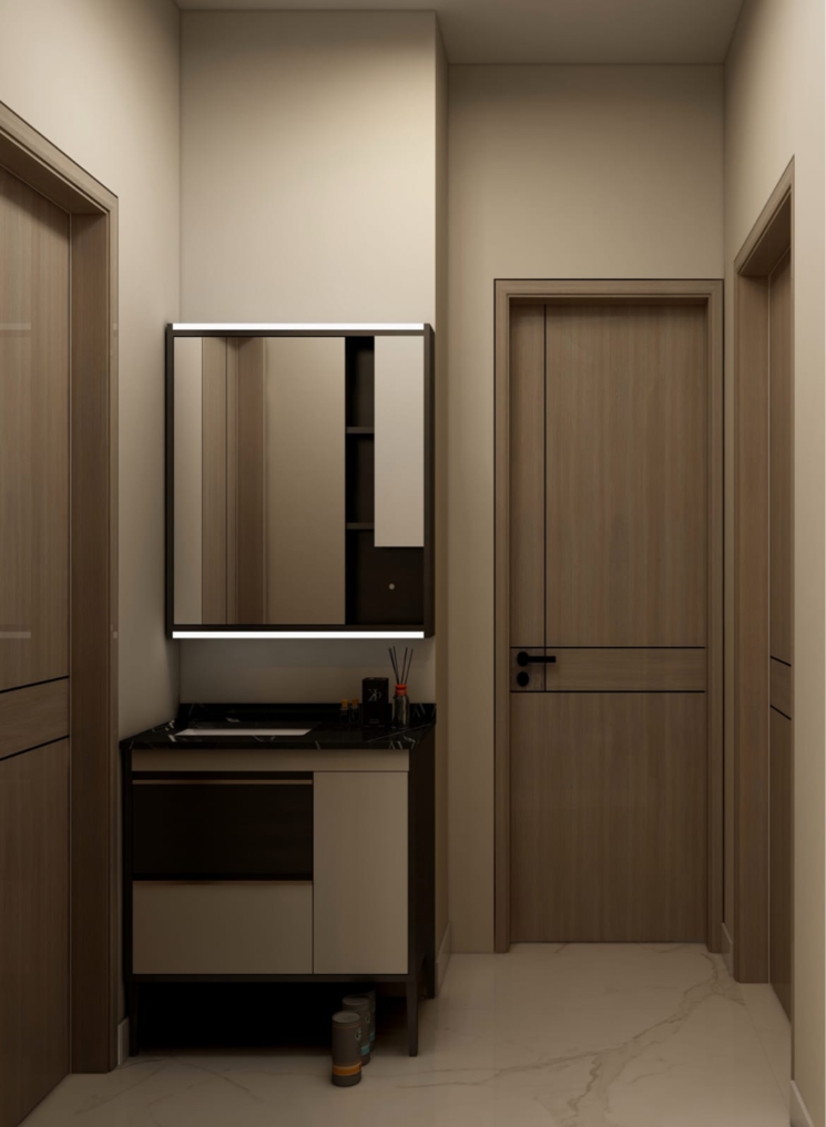 Kitchen, aastha-omkar 1 Bedroom 635 Sq.Ft. Builder Floor In Titwala Thane 8214207