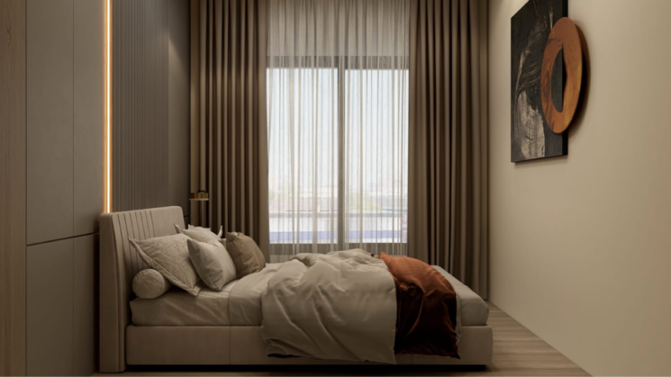 Bedroom, aastha-omkar 1 Bedroom 635 Sq.Ft. Builder Floor In Titwala Thane 8214207