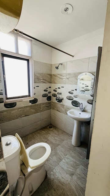 Bathroom in 3 BHK Apartment at Maya Garden City, Lohgarh – for Sale