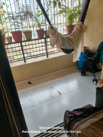 Balcony in 1 BHK Apartment at Rai Pandu Hari Enclave Phase 2, Kalyan East – for Rent