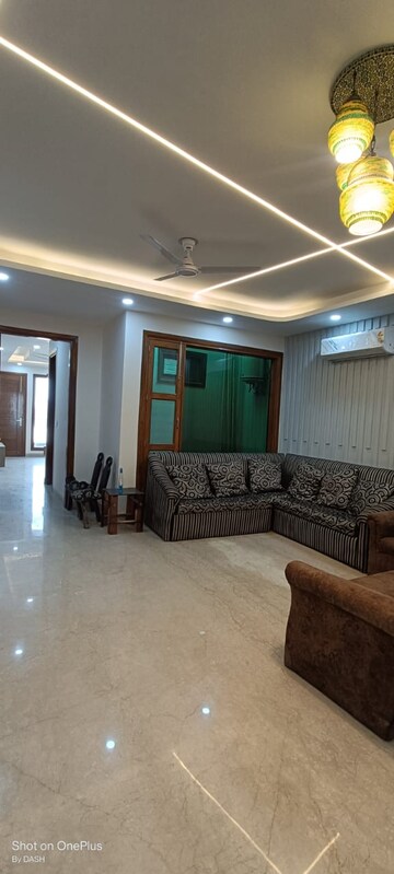 Living Room in 4 BHK Apartment at Dwarka Sector 12 – for Rent