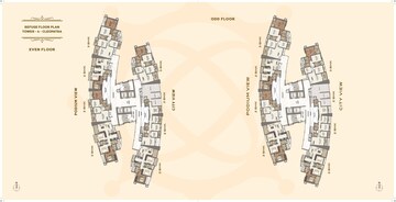 Master Plan in 3 BHK Apartment at Paradise Sai World Empire, Kharghar – for Rent