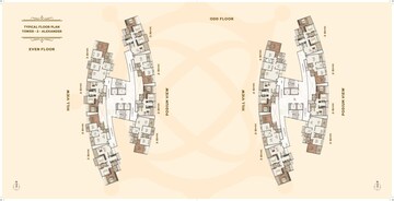 Master Plan in 3 BHK Apartment at Paradise Sai World Empire, Kharghar – for Rent