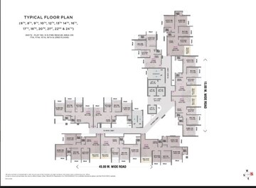 Floor Plan in 2 BHK Apartment at Millennium Celesta, Kharghar Sector 34 – for Sale