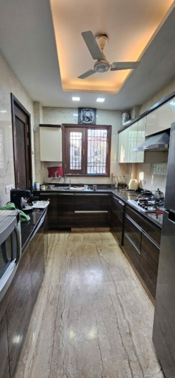 Kitchen in 3 BHK Builder Floor at New Rajinder Nagar – for Rent