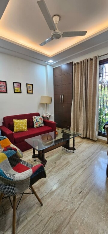 Living Room in 3 BHK Builder Floor at New Rajinder Nagar – for Rent