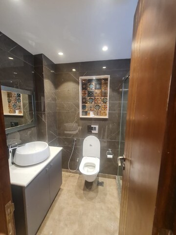 Bathroom in 3 BHK Builder Floor at Greater Kailash I – for Rent