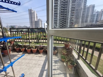 Balcony in 3 BHK Apartment at Adani M2K Oyster Grande, Sector 102 – for Rent