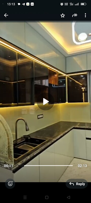 Kitchen in 3 BHK Builder Floor at Vipin Garden – for Sale