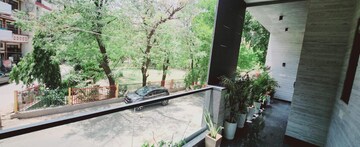 Balcony in 4 BHK Builder Floor at Ansal Sushant Apartments, Sushant Lok I – for Rent