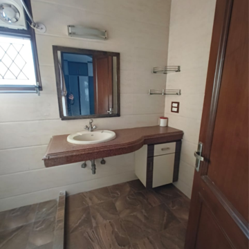 Bathroom in 3 BHK Builder Floor at Nehru Enclave – for Rent
