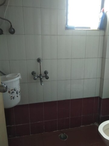 Bathroom in 2 BHK Apartment at Nandvijay CHS, Kopar Khairane – for Rent