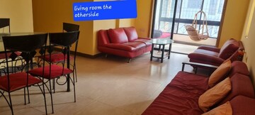 Living Room in 3 BHK Apartment at Chimbel – for Rent
