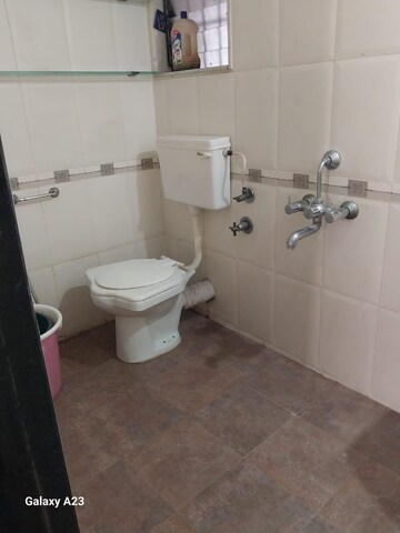 Bathroom in 2 BHK Apartment at Dheeraj Solitaire, Malad West – for Rent