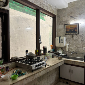 Kitchen in 2 BHK Builder Floor at Greater Kailash I – for Rent