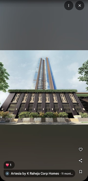 4 BHK Apartment For Resale in K Raheja Artesia Worli Mumbai  8216550